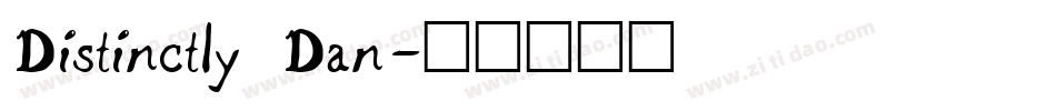 Distinctly Dan字体转换